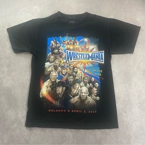WWE 2017 Wrestlemania Orlando Promo Event Graphic T-Shirt Size Small Wrestling